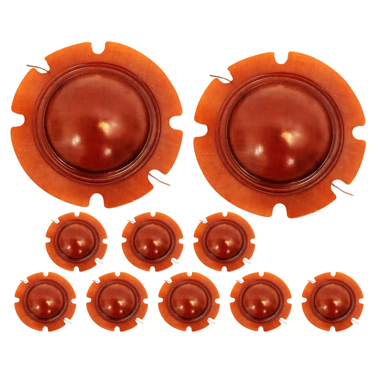 5Core 2 Inch Diaphragm Replacement 10 Pcs Phenolic Voice Coil 51mm + Kapton Former Diameter Horn