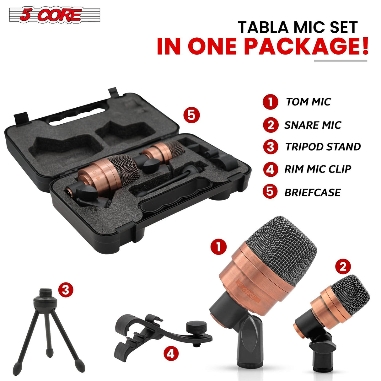 We at 5 Core provide the best Tabla Mic in the market