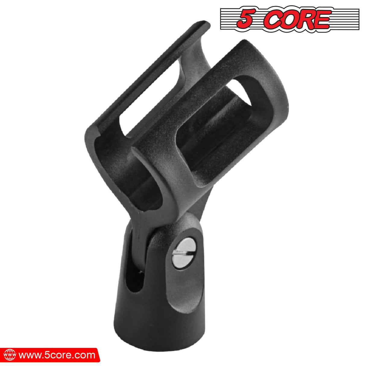 5 Core Microphone Clip Holder 2 Pieces with Screw Adapters 5/8 to 3/8 Inch