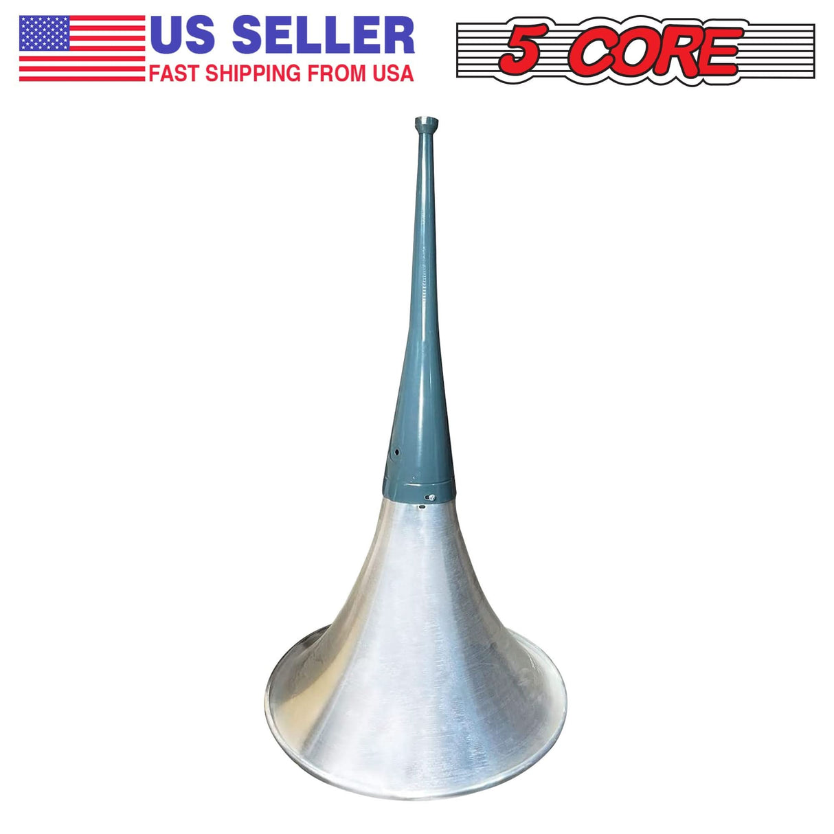 22" horn throat speaker with wide sound dispersion