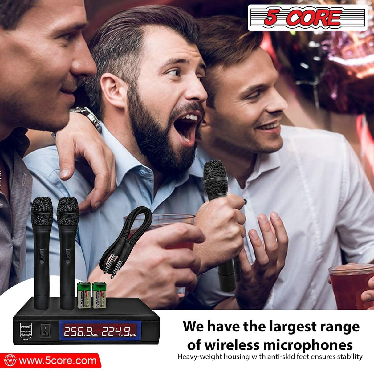 Compact and powerful 5Core wireless microphone for meetings and music