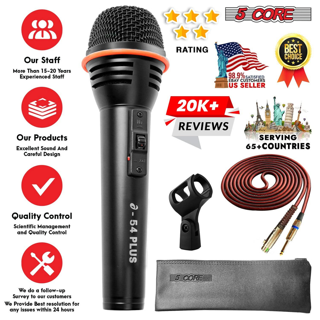 Legendary sound quality, excellent noise rejection, and rugged build. Used by professionals worldwide.