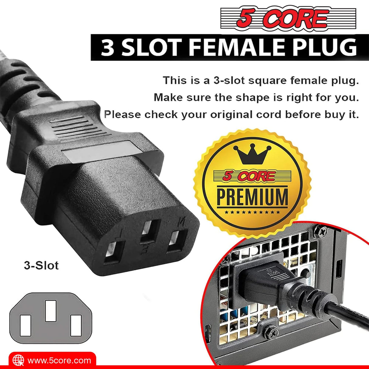 Premium C13 cord offering high-quality performance and durability for reliable power delivery to electronic devices