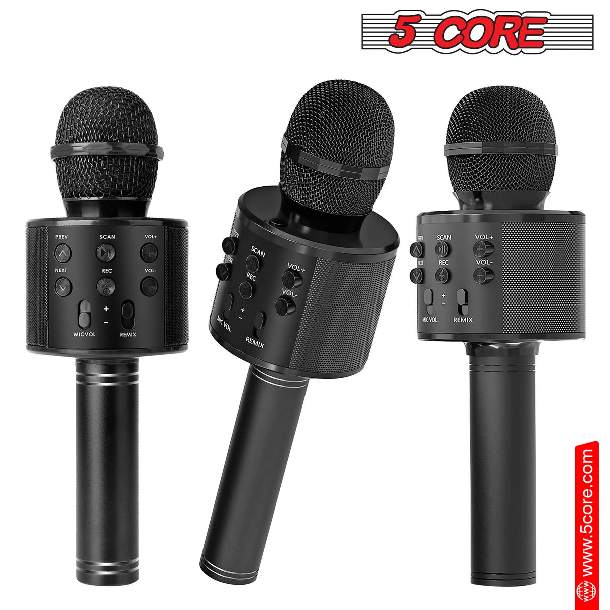 5 Core Portable Bluetooth Karaoke Mic with Speaker sound output view