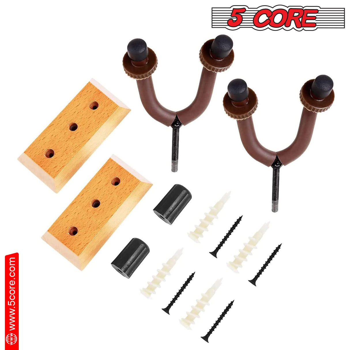 5Core U-shaped guitar hook stand ideal for music rooms and practice spaces