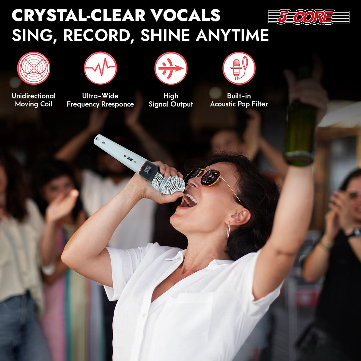 Best wired microphone with on/off switch and durable metal body