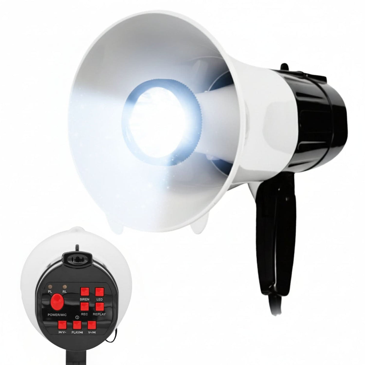 Studio light with control panel