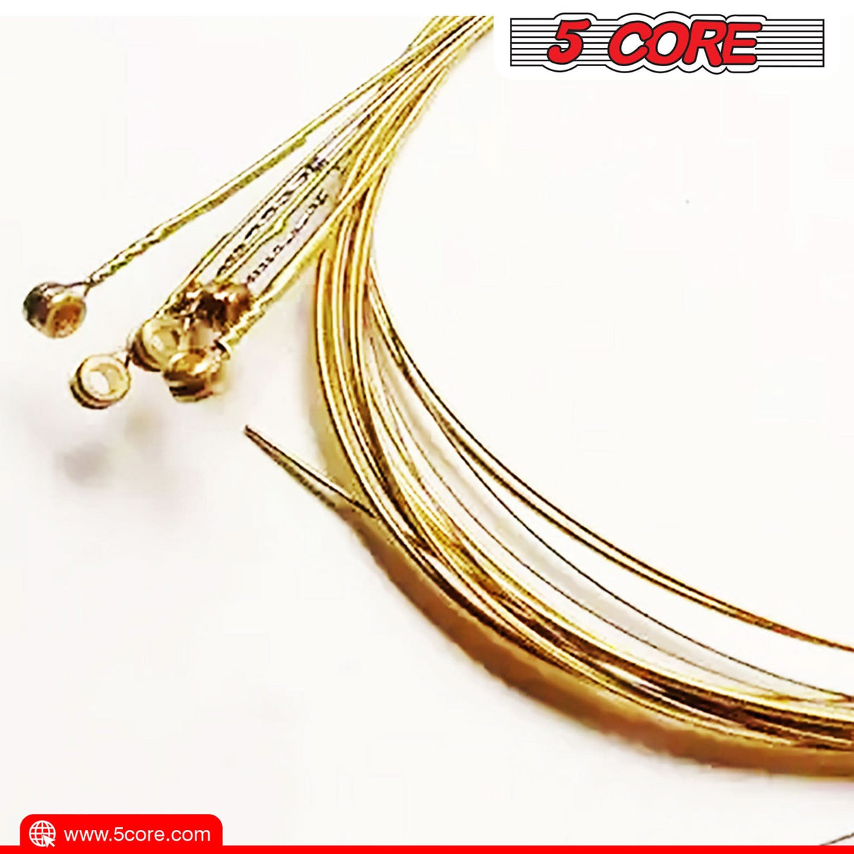 Bright tone guitar strings for 6 string acoustic guitars