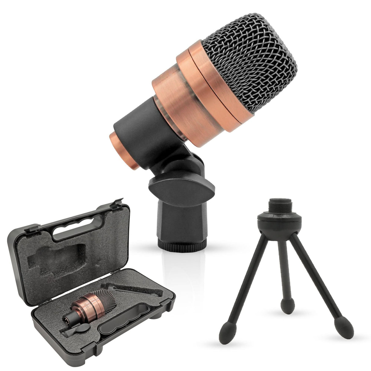 5Core cardioid dynamic mic for tom and snare drums with copper body