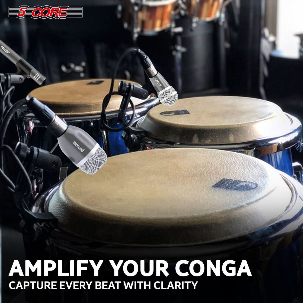5Core Conga Drum Mic Condenser professional recording view