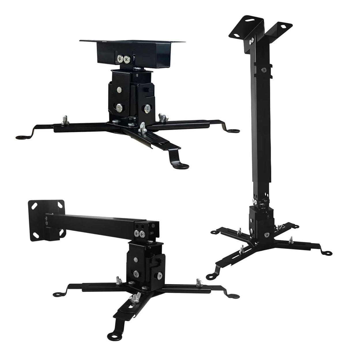 5Core projector ceiling wall mount universal adjustable low profile 40lb BLACK