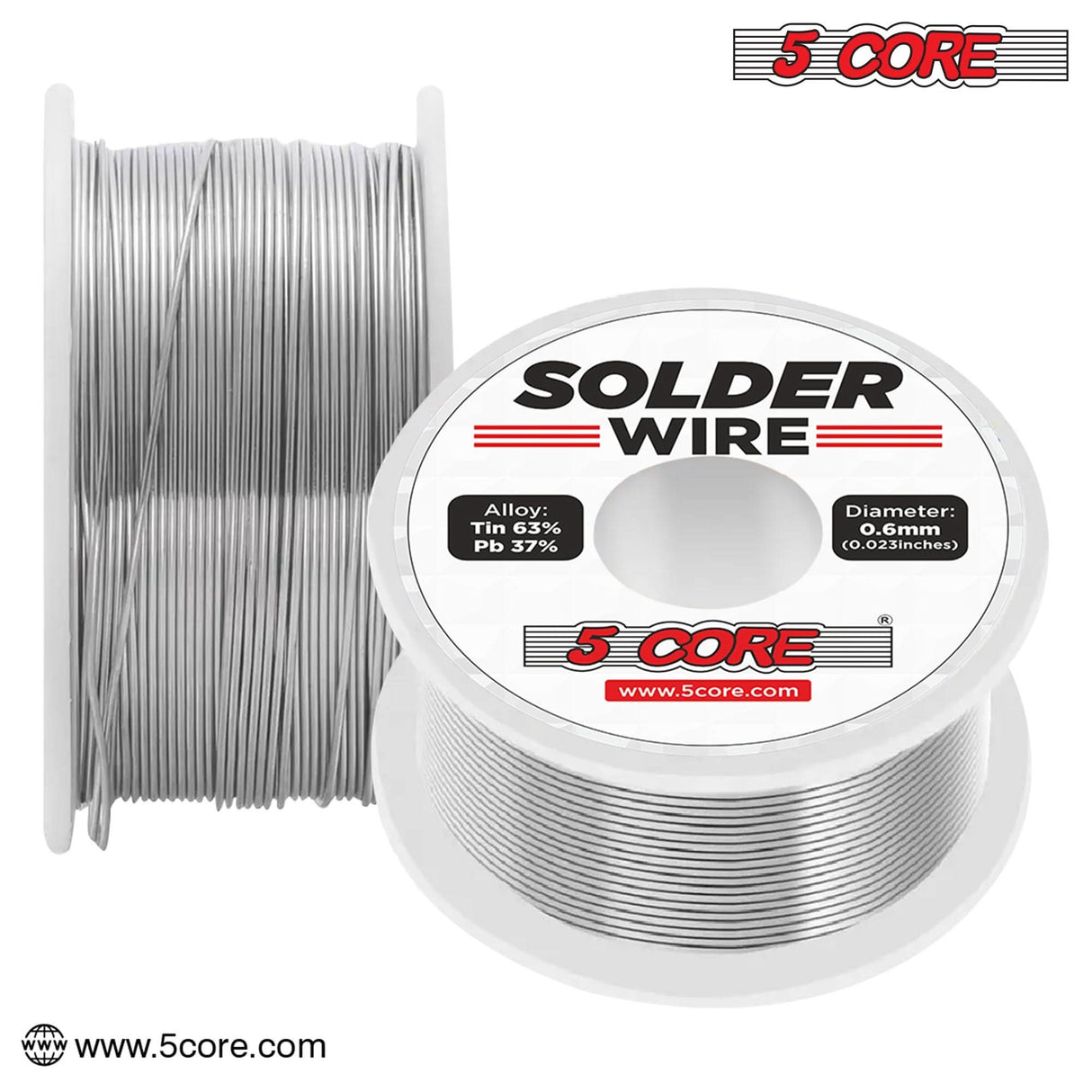 5Core tin-lead solder wire for DIY projects and component soldering