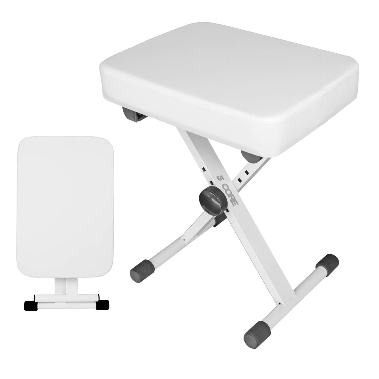 5 Core piano bench adjustable legs height mechanism view
