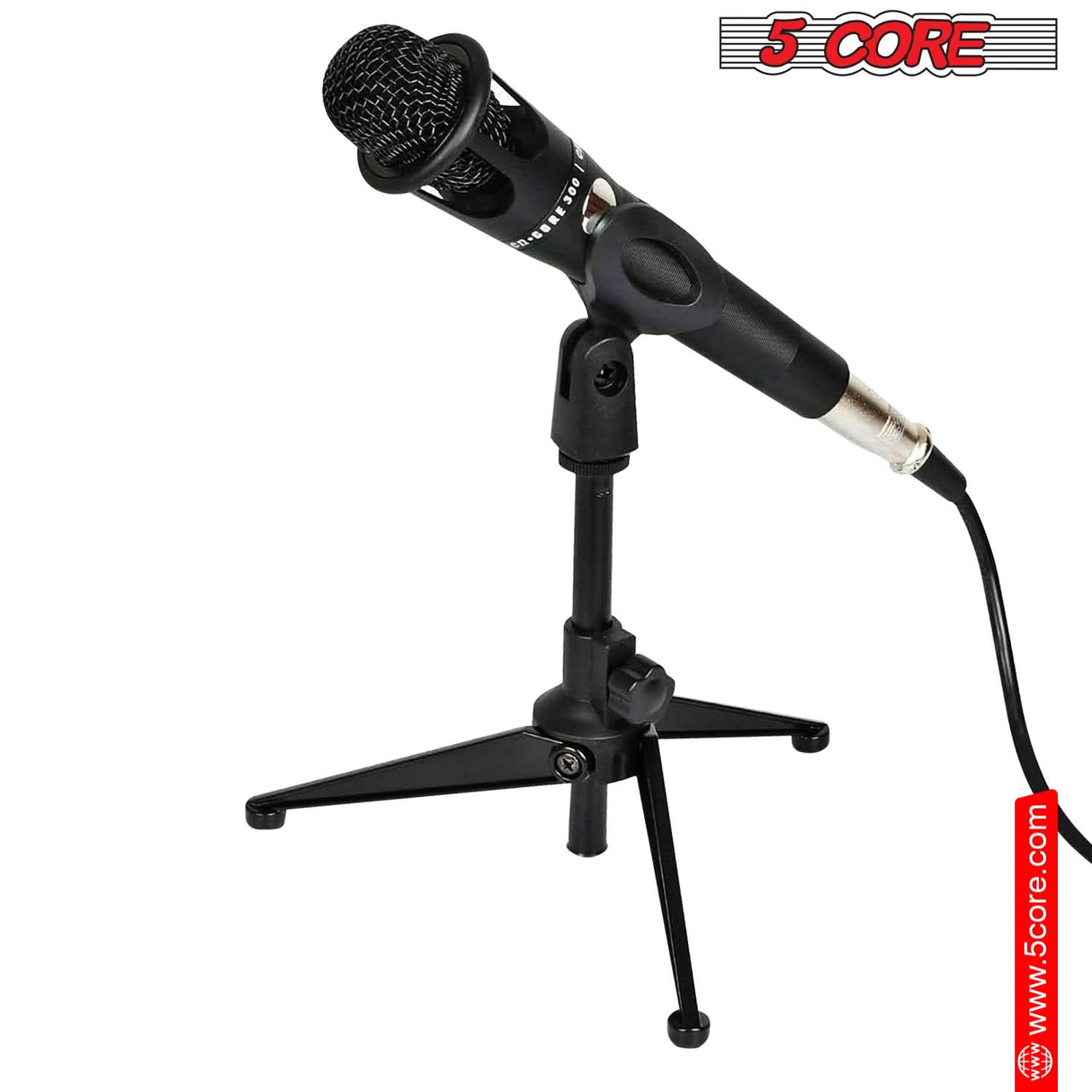 5 Core desktop microphone stand stable tripod balance view