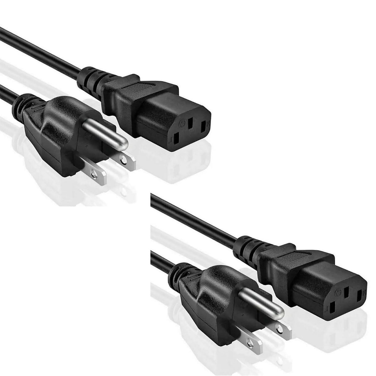 5Core US Male Female Power Cord 16AWG flexible wire detail view