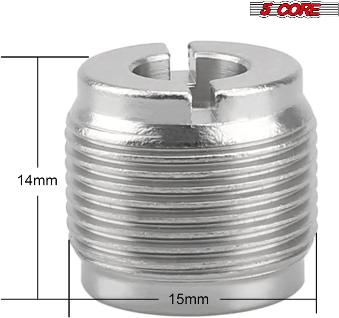 5 Core Mic Stand Adapter 12 Pieces 3/8 Female to 5/8 Male Screw Thread Conversion Connector