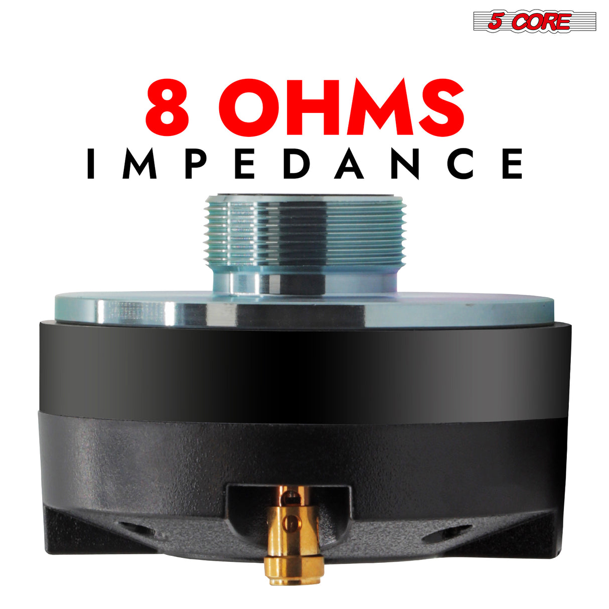 5 Core Compression Driver 1″ PA Horn Tweeter Pro Audio 500W 1.34″ Voice Coil 13Oz Magnet 8Ohm Driver