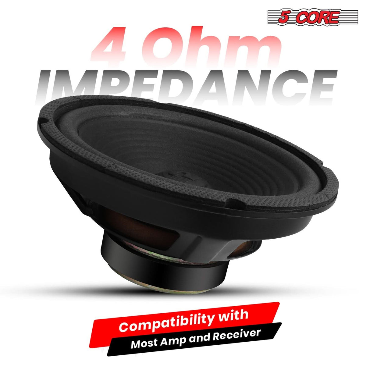 5 Core 8 Inch Subwoofer Speaker 500W Combined Peak 4Ohm Replacement Car Bass Sub Woofer