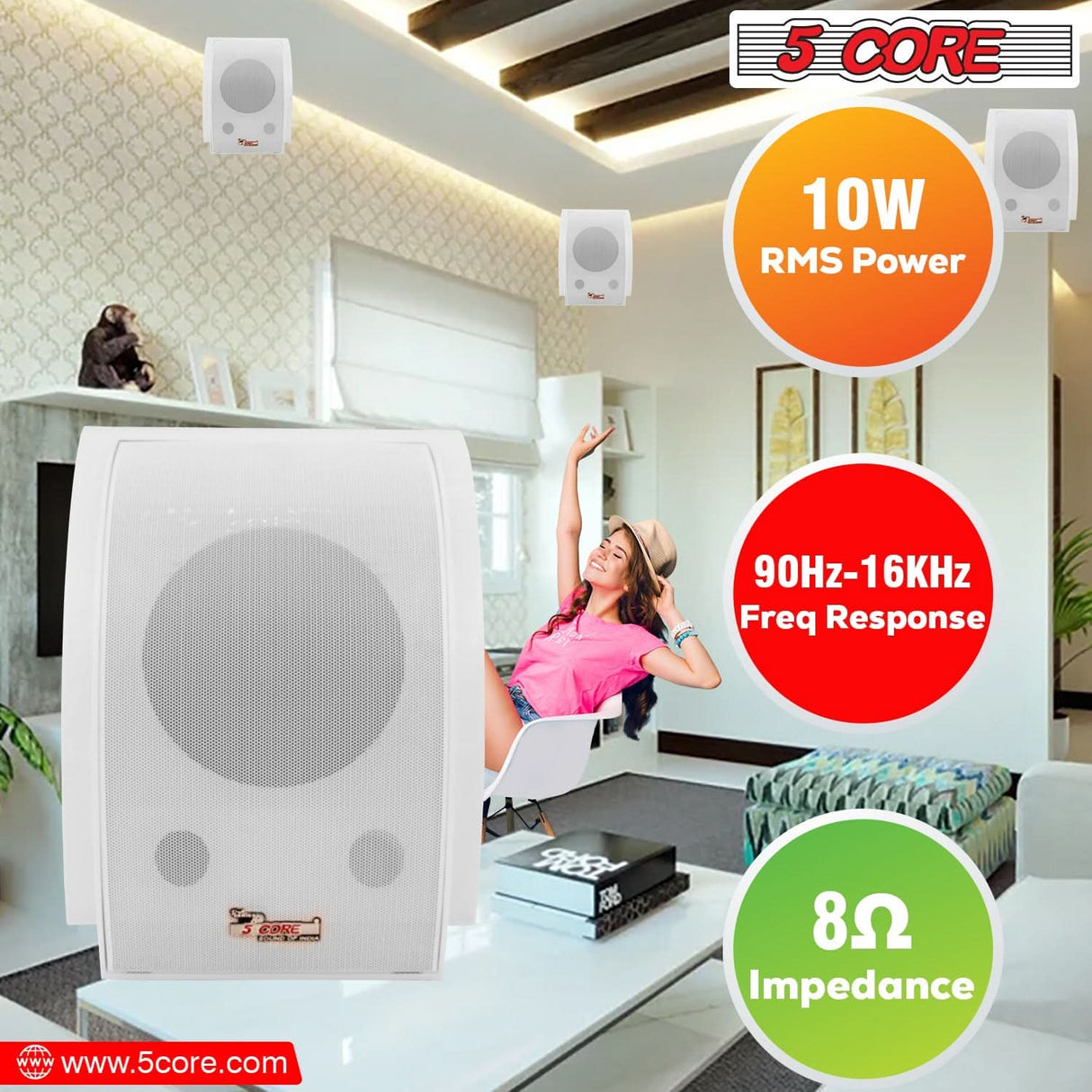 5Core audio system ideal for home entertainment and outdoor setups