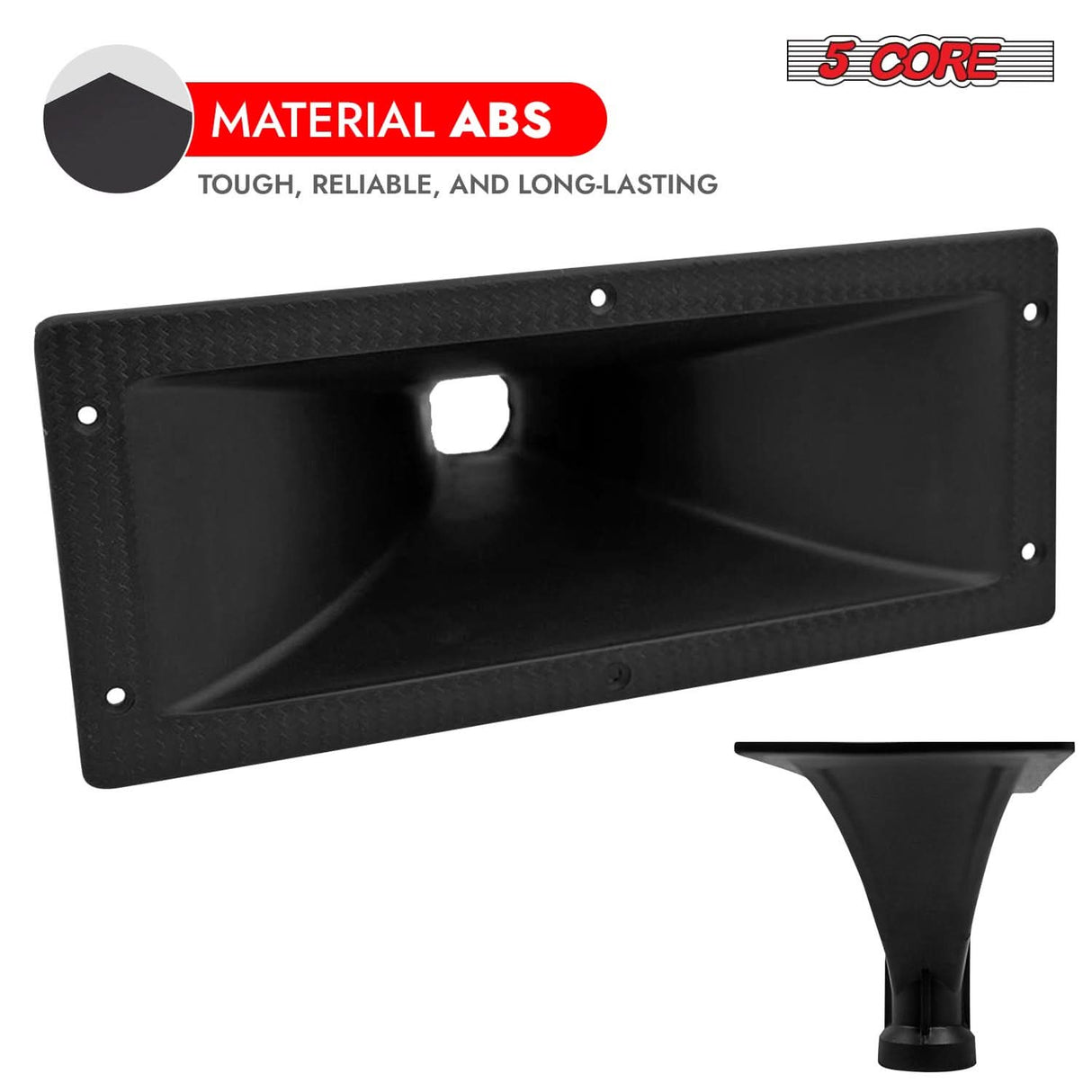 5 Core Waveguide Heavy Duty 3X7" 4Pcs Directivity Tweeter Exit Horn Throat Lens Easy Installation