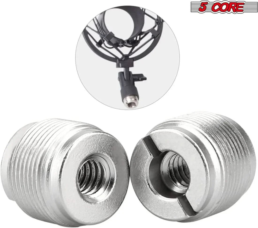 5 Core Mic Stand Adapter 12 Pieces 3/8 Female to 5/8 Male Screw Thread Conversion Connector