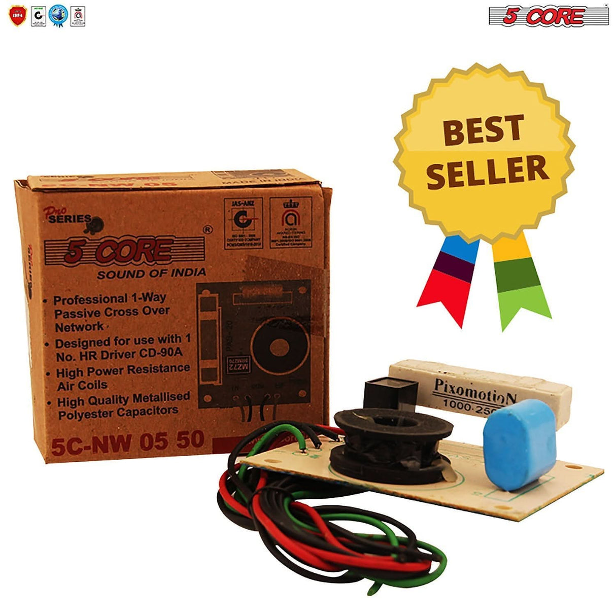 Passive audio filter for precise sound frequency distribution