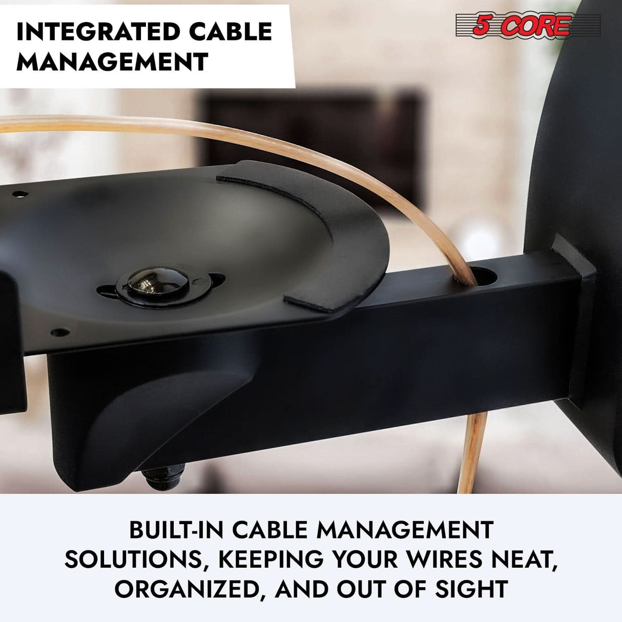 5Core adjustable swivel speaker brackets, 11-inch, wall mount, bookshelf, pair