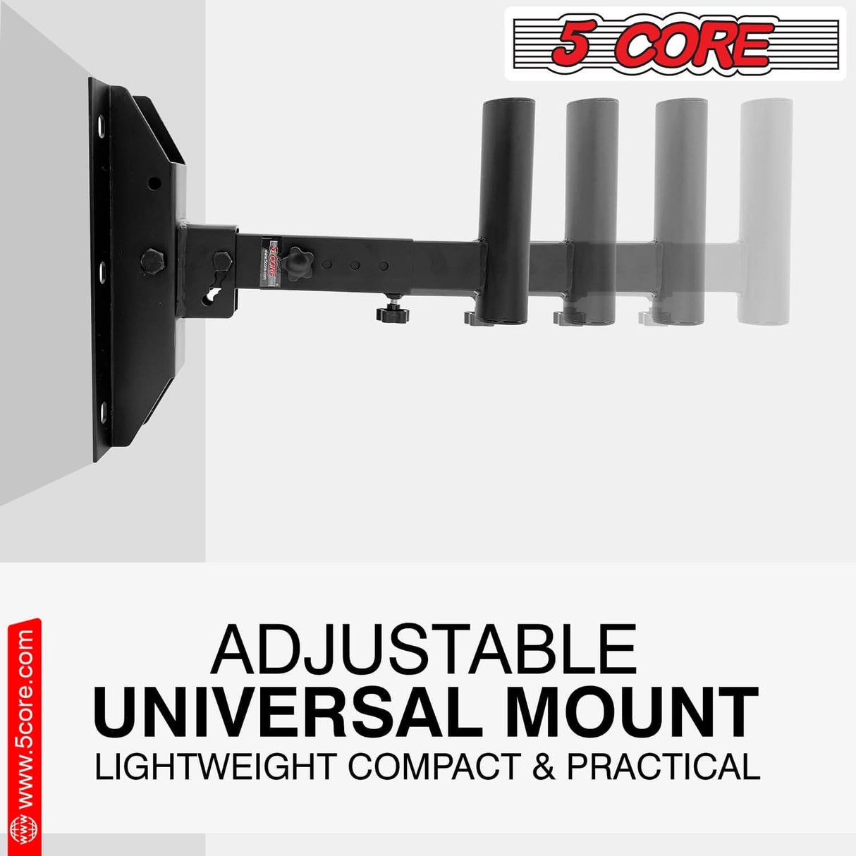 Durable metal construction speaker wall mount by 5Core