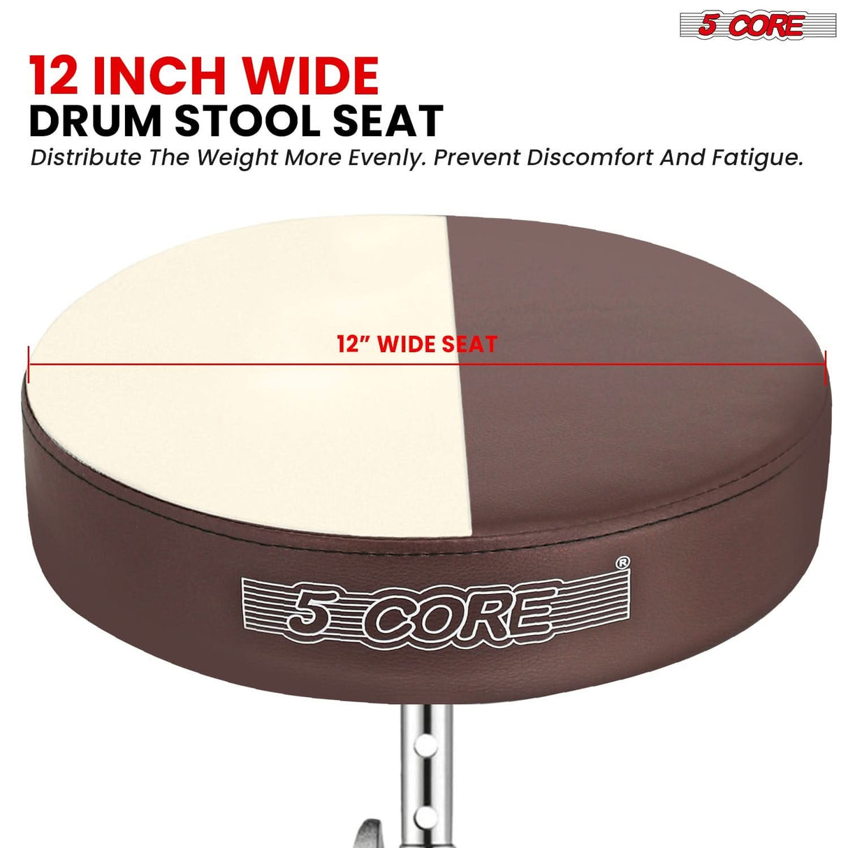 Reliable drum stool featuring a strong frame, soft padding, and customizable height settings.