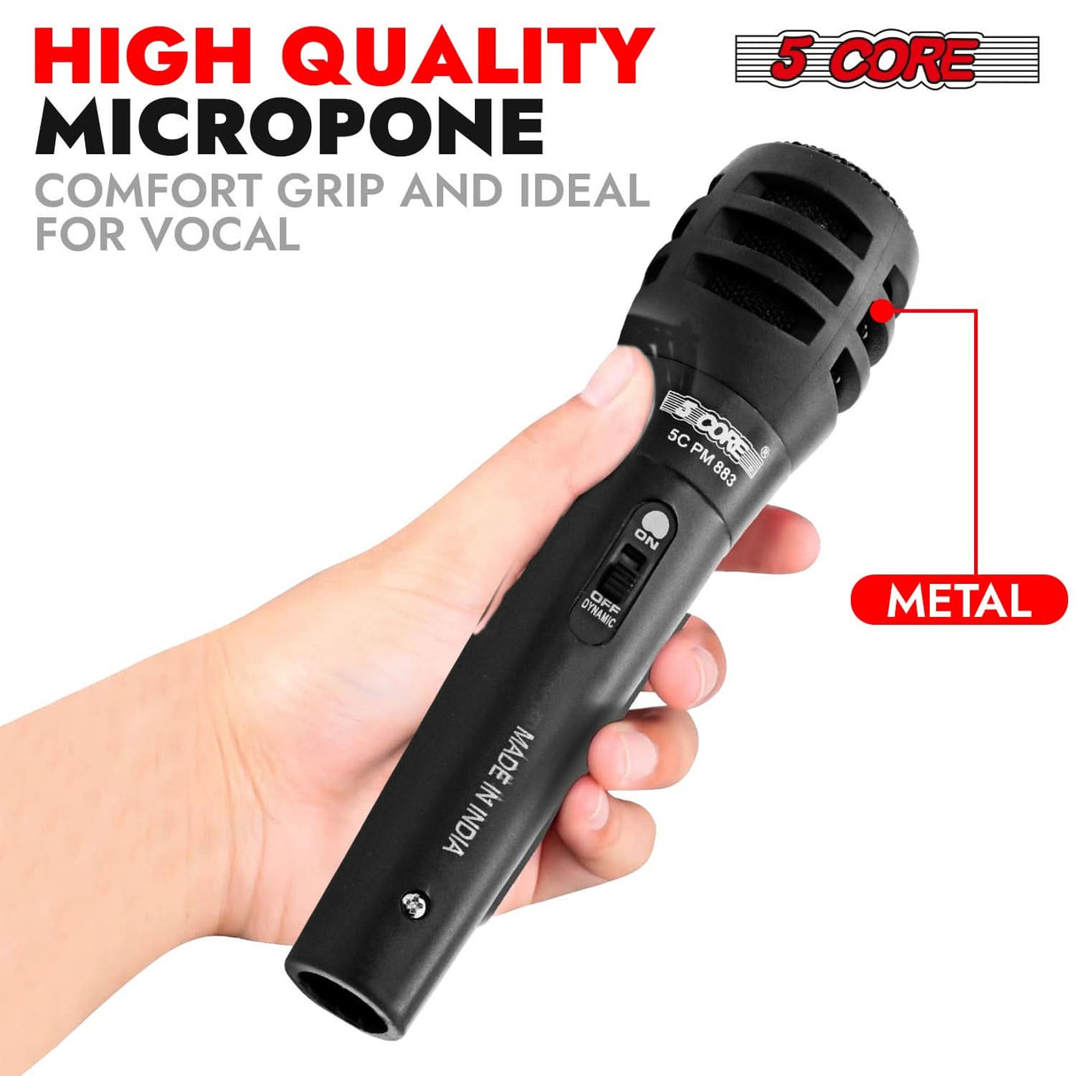 XLR microphone for performers, streamers, and musicians by 5Core