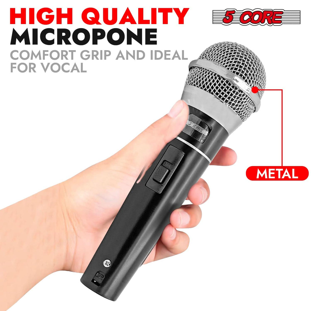 Premium handheld mic for singers, podcasters, and live performers
