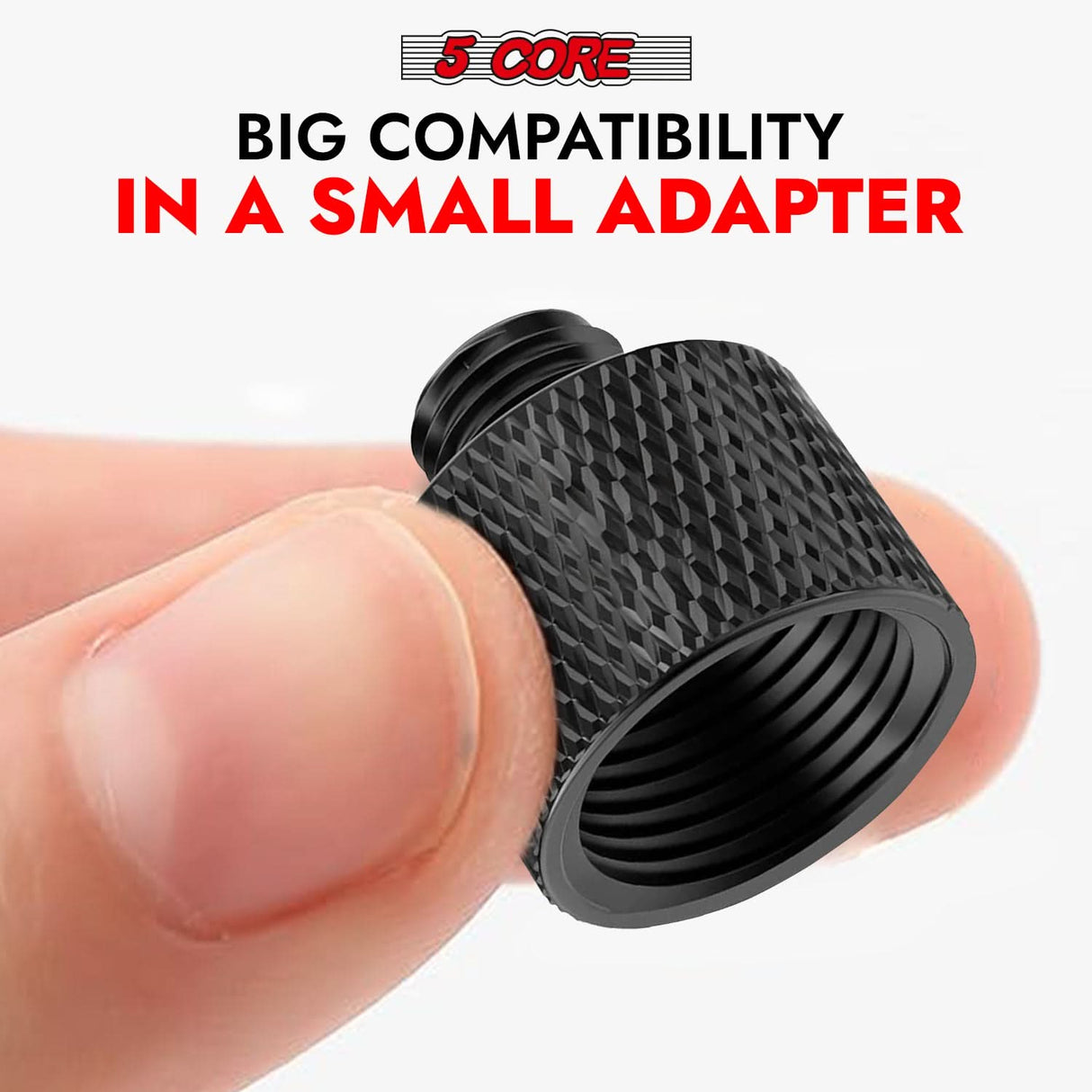5 Core Mic Stand Adapter 12 Pieces 5/8 Female to 3/8 Male Screw Thread Conversion Connector