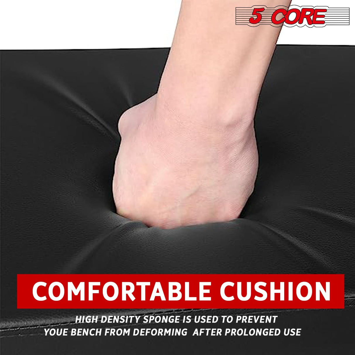 5 Core keyboard bench comfortable seating playing view