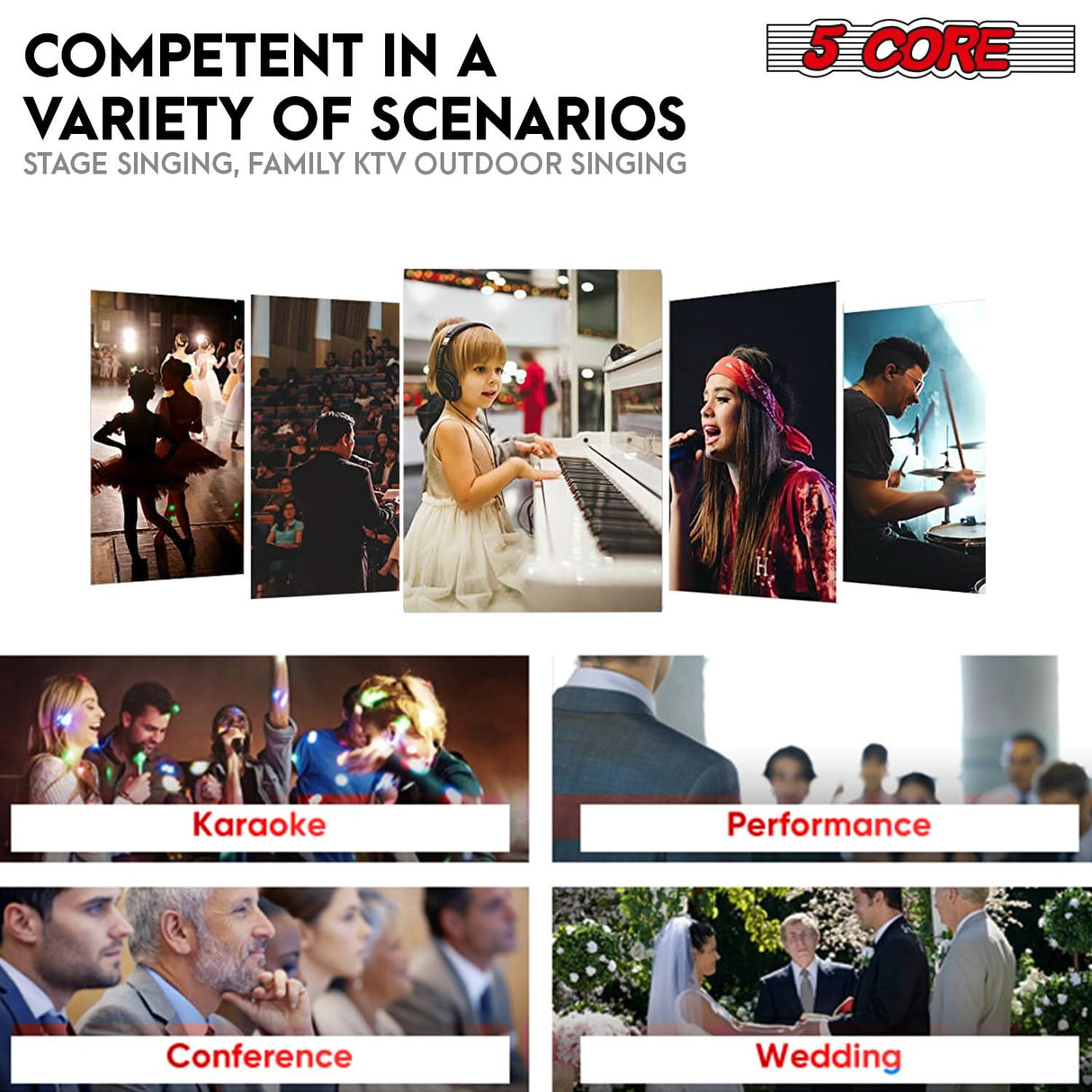 All-purpose cardioid microphone with clear sound and durable design