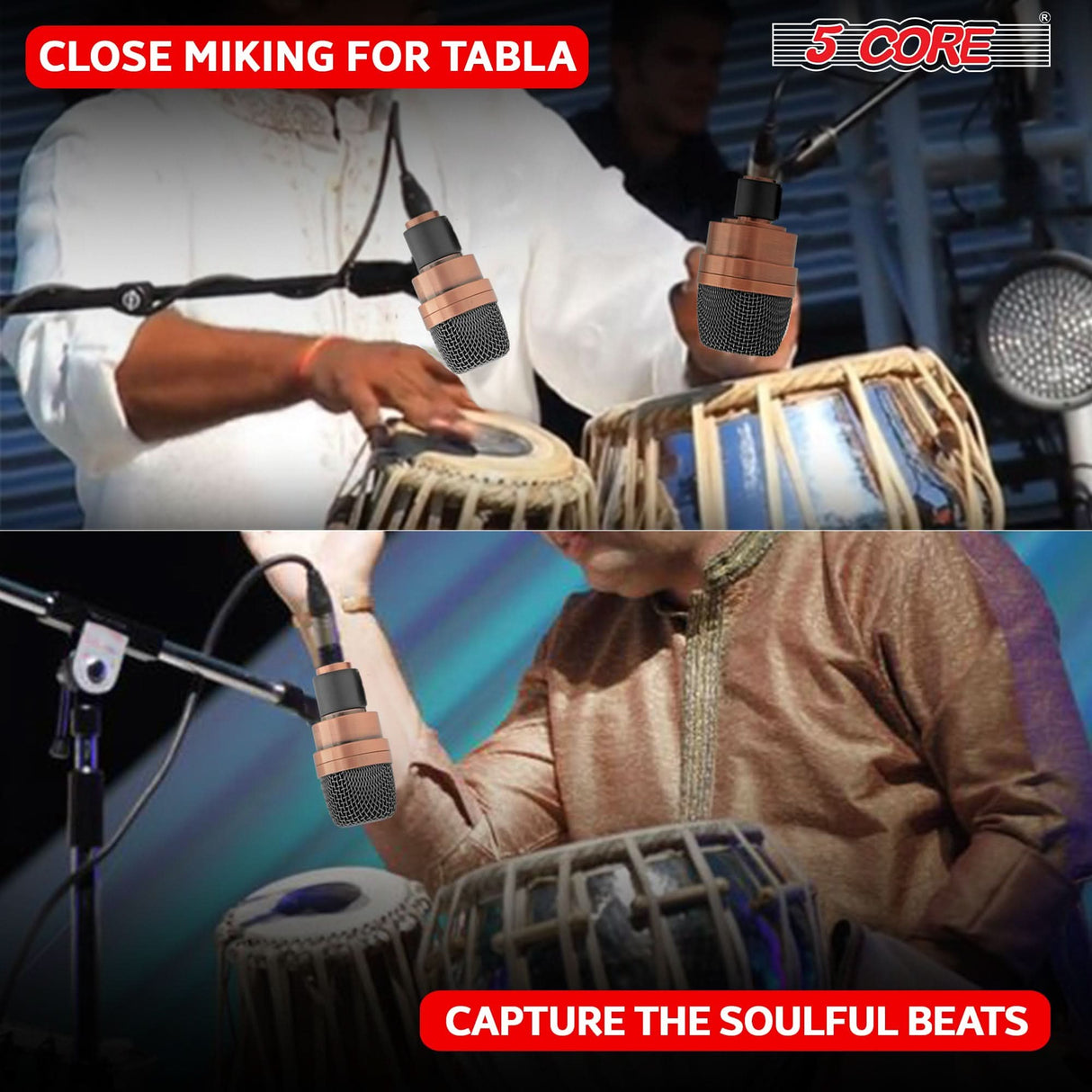 Our tabla microfono amplifies every sound with precision