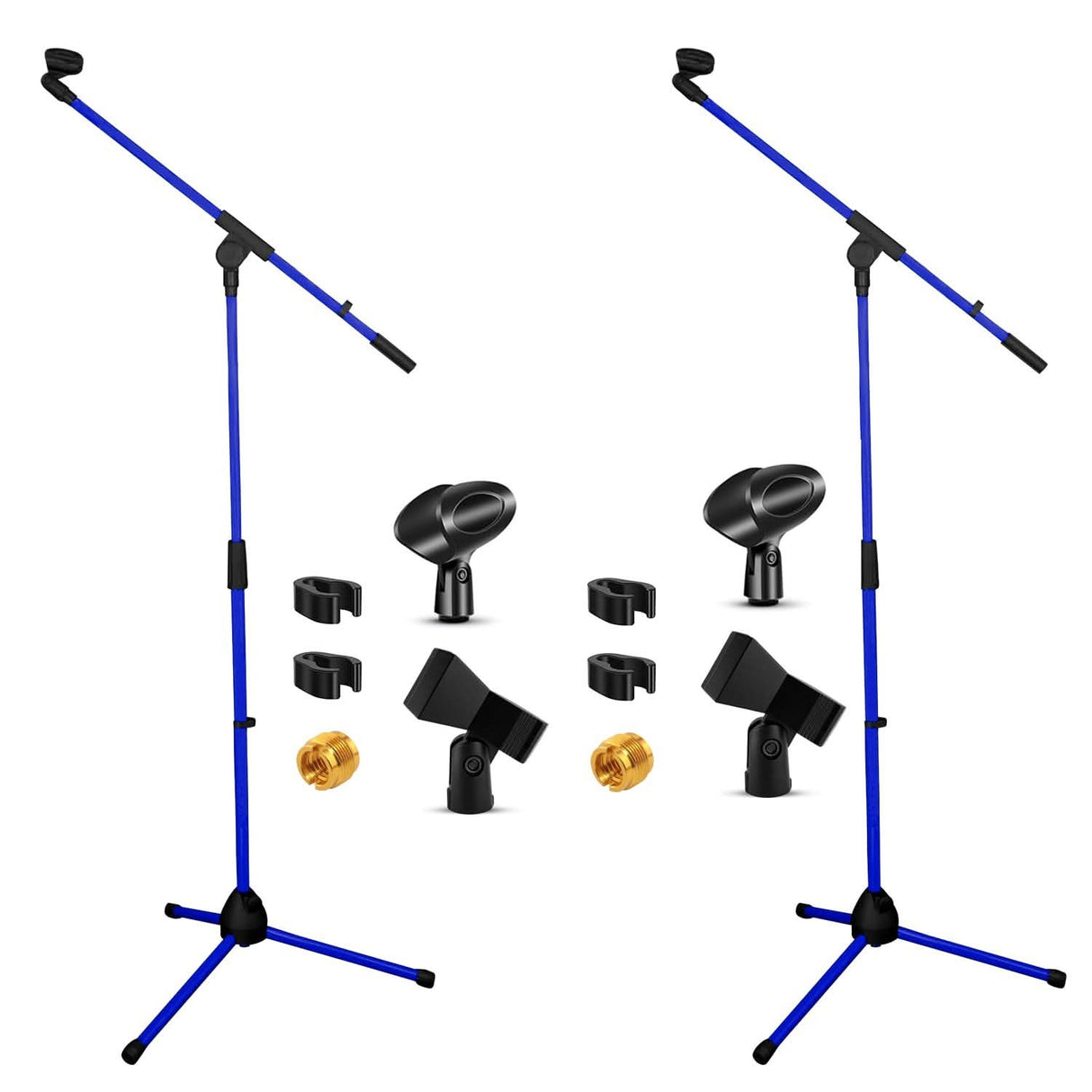 5Core Tripod Mic Stand 2Pcs Adjustable Holder Floor Microphone Boom Arm