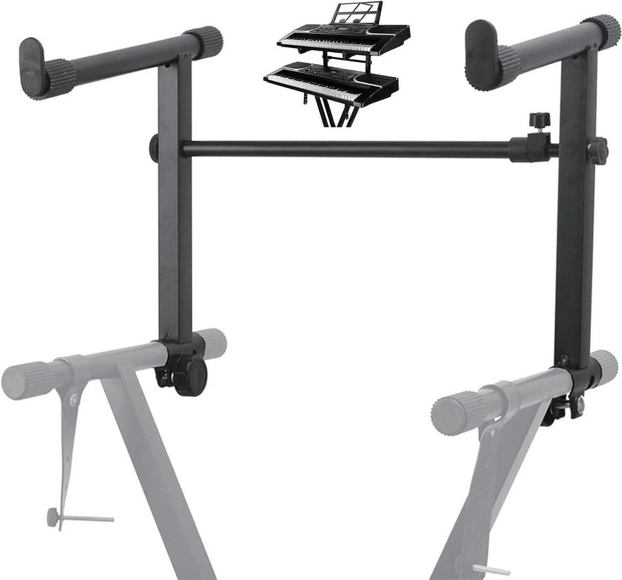 5Core 2-tier adjustable keyboard stand, sturdy foldable holder for electric piano
