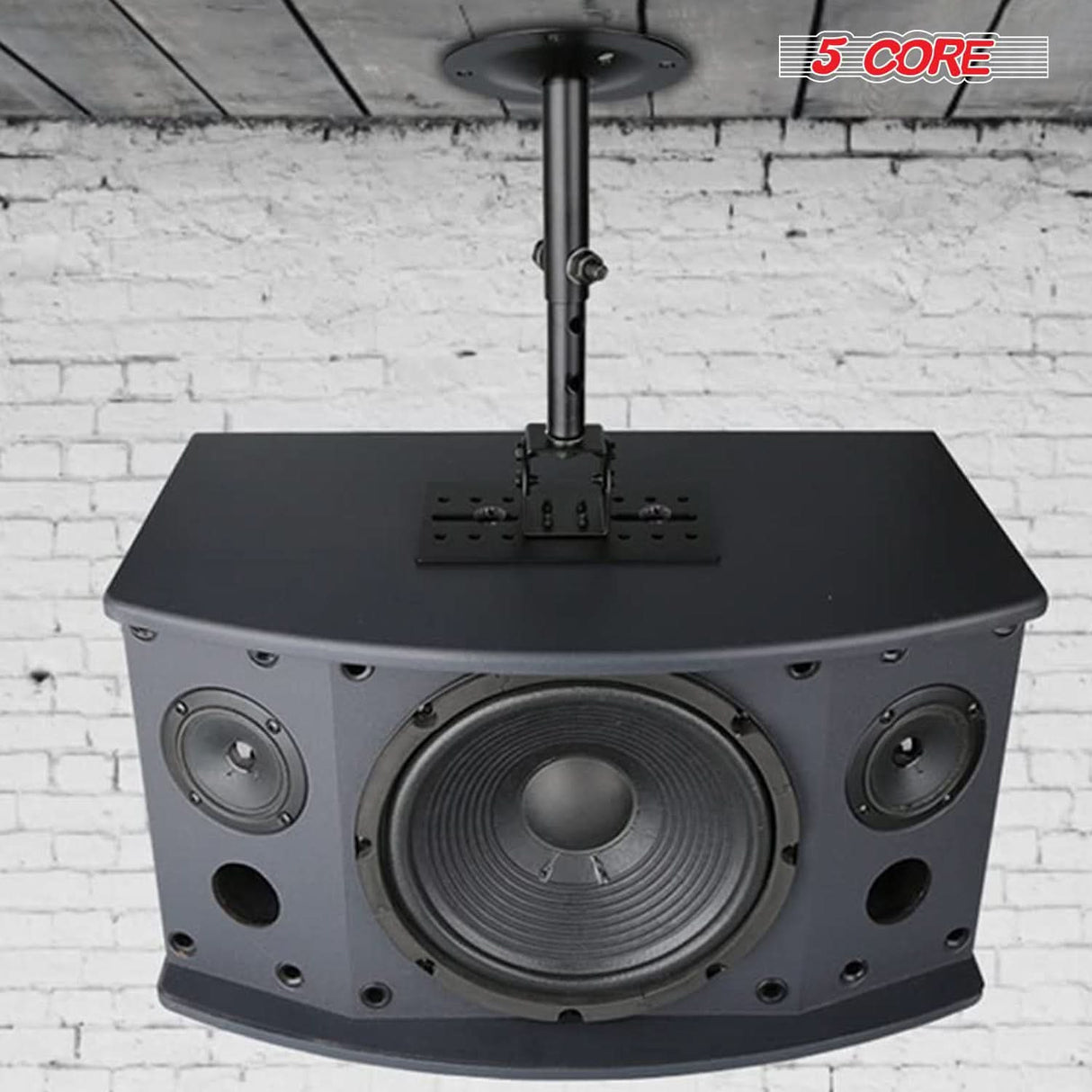 Universal wall speaker bracket with rotatable angle adjustment