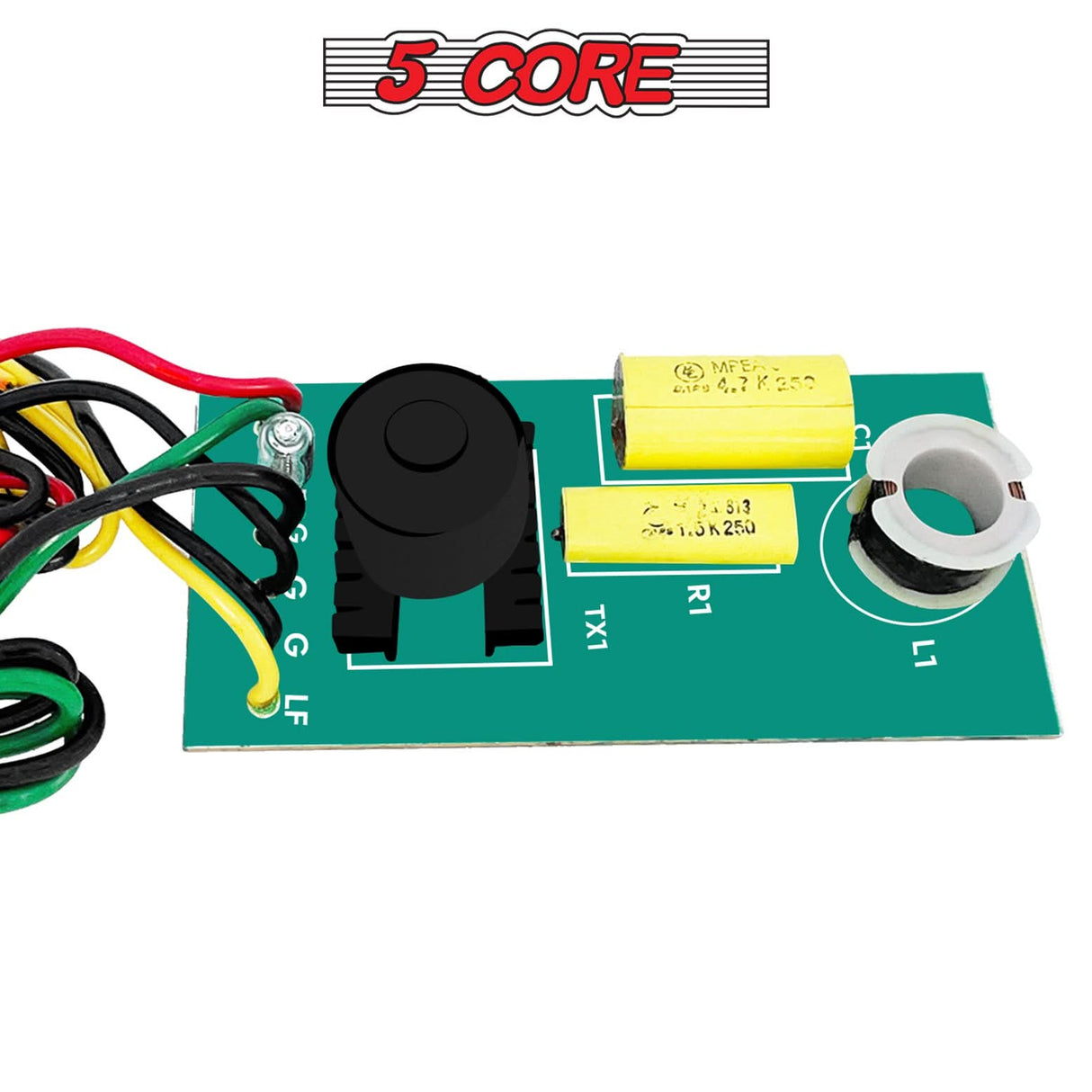 5Core Professional Passive Crossover low resistance air coil side view