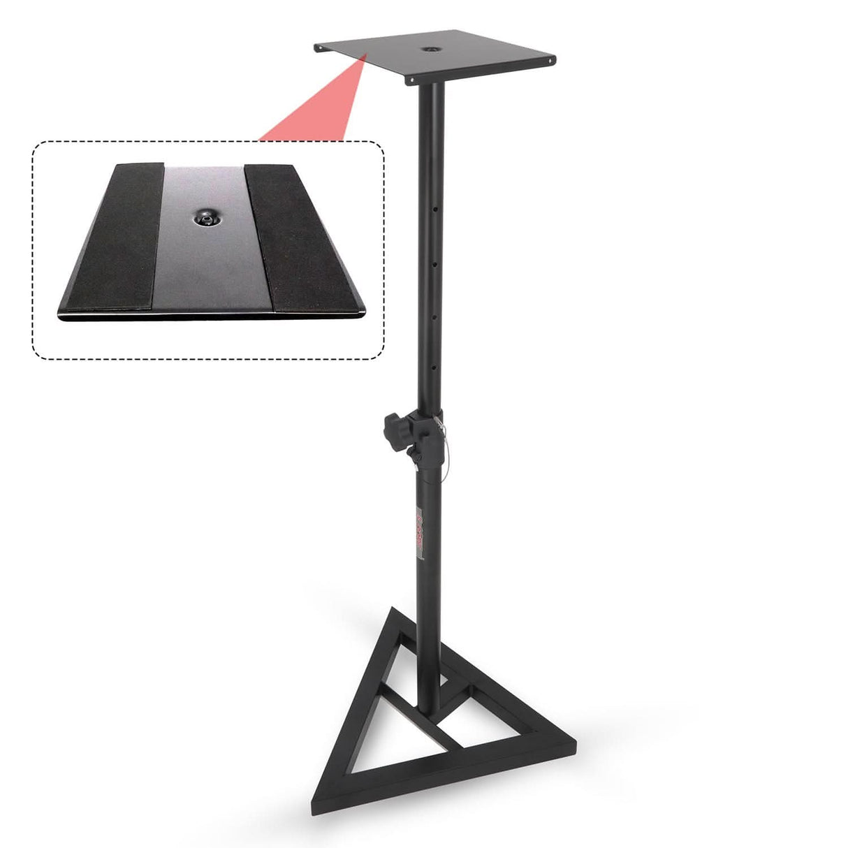 5 Core adjustable speaker stand with triangle base for audio professionals
