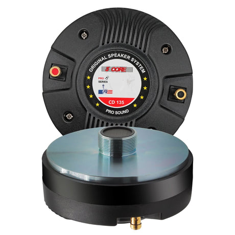 5 Core compression driver tweeter with 300W RMS power and 8 Ohm impedance