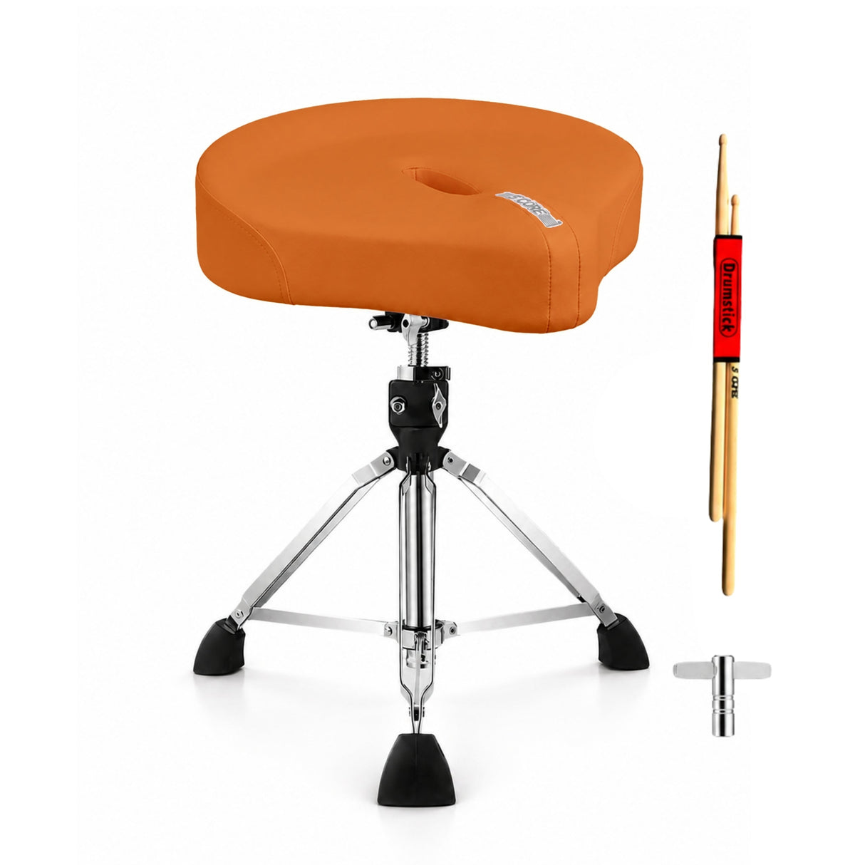5 Core Drum Throne w 4.5" Padded Stool Adjustable Drummer Chair