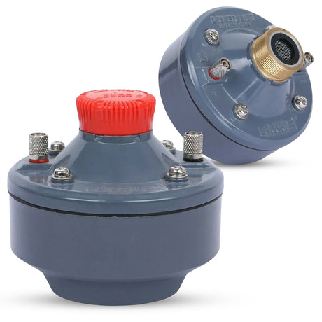 400W peak compression driver with aluminium tweeter diaphragm and 16 Ohm impedance