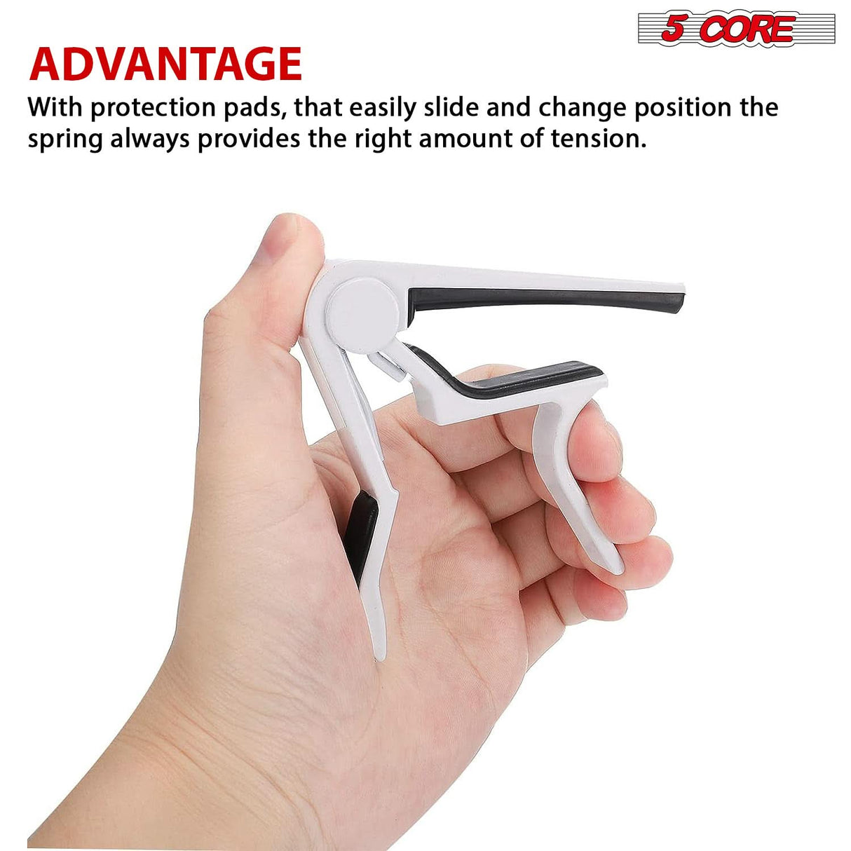 5Core Capo Acoustic Electric Guitar 6 String Kapo Clip For Banjo Mandolin Ukulele