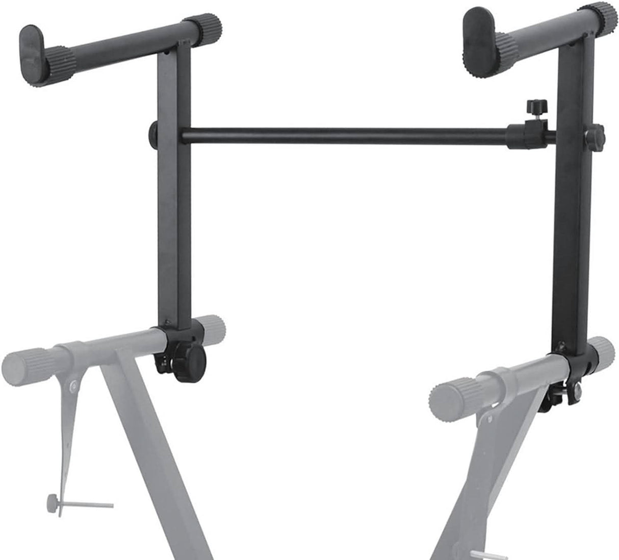 Adjustable 2-tier foldable stand by 5Core, sturdy electric piano holder