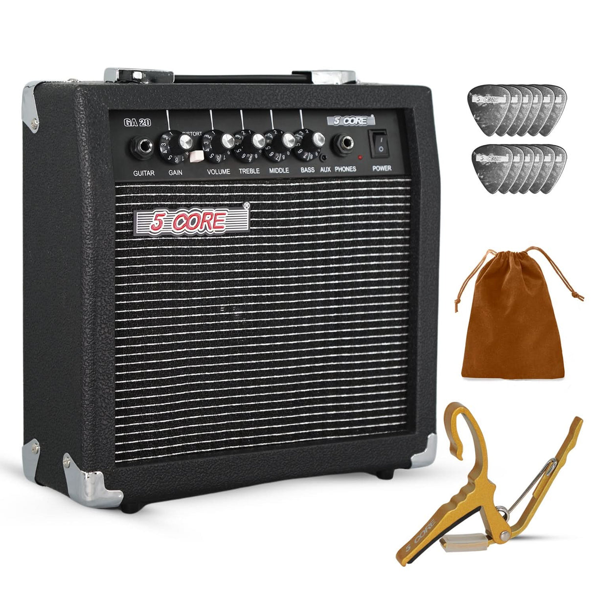Guitar amplifier with accessories