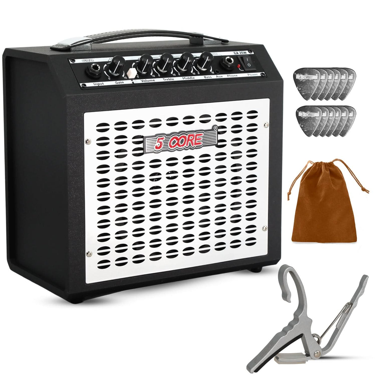 Guitar amplifier with accessories