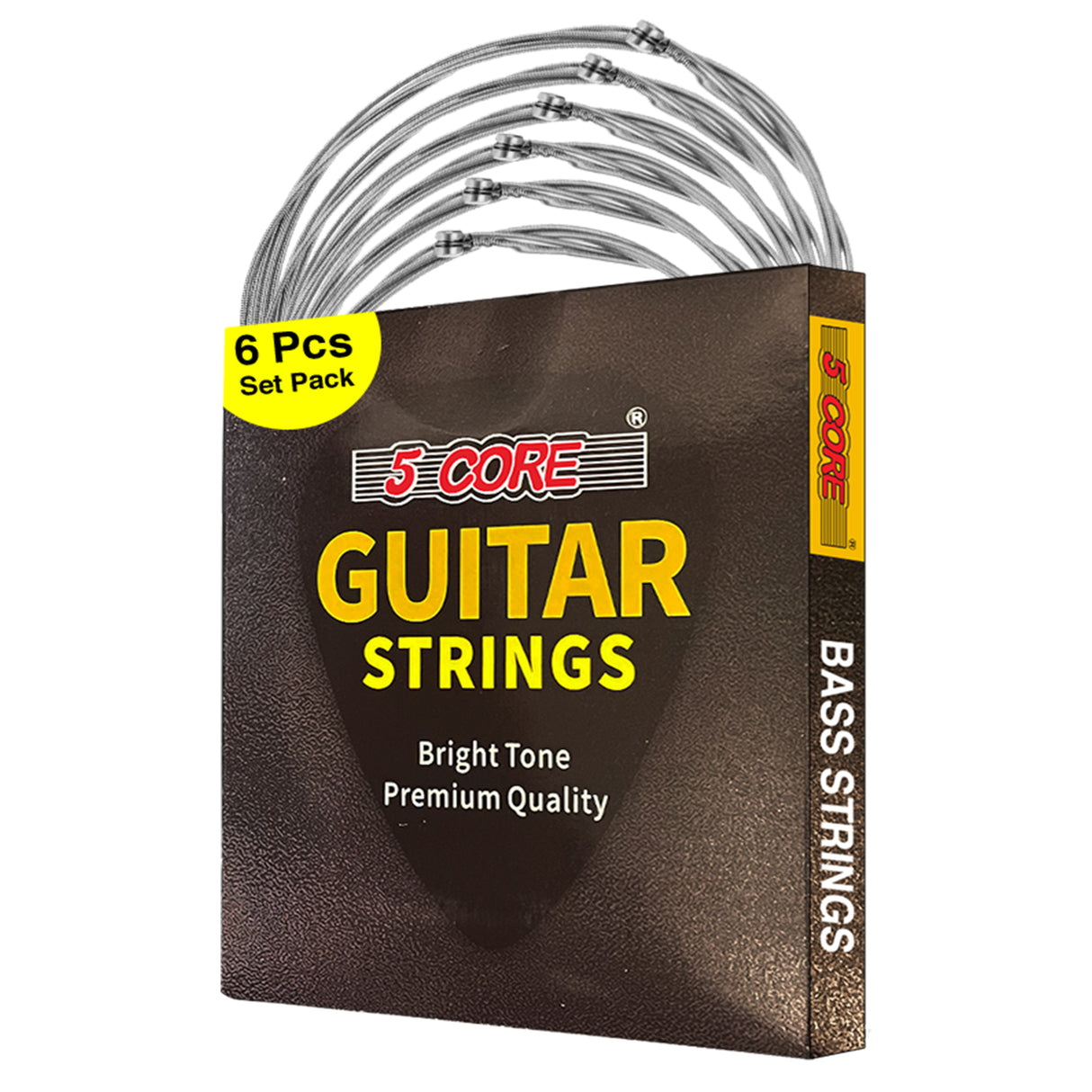 5 Core Bass Guitar Strings Brass Phosphor Bronze Extra Light Gauge Bright Tone 5 String Set