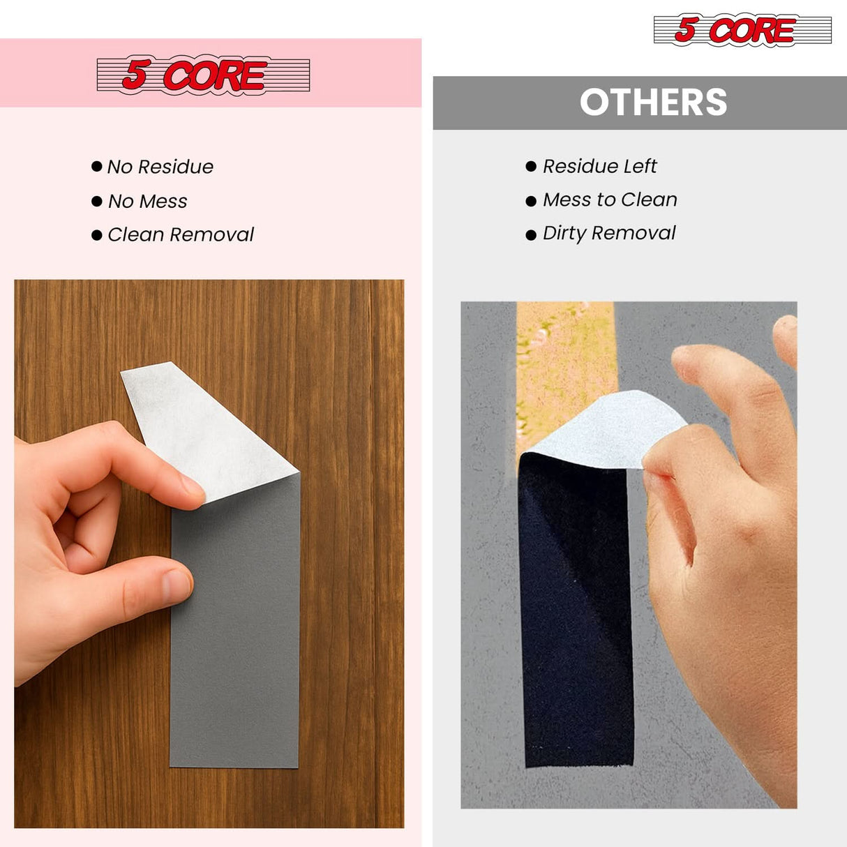 5 Core Gaffers Tape 2" 30 Yards 4Pcs Professional Grey Pro Gaff Tape Non Reflective Water Resistant