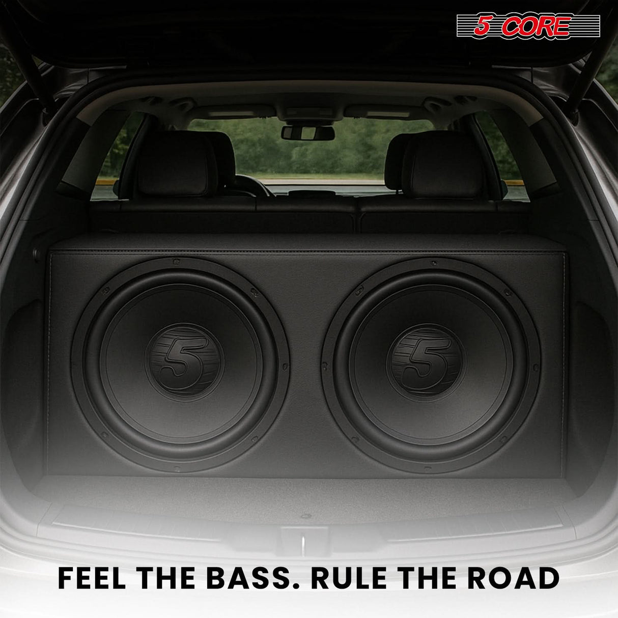 5 Core 15 Inch Car Woofer Audio Pair 1000W Combined 4Ohm Deep Bass Replacement Subwoofer Speaker